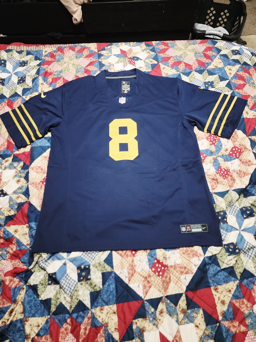 Nike NFL Green Bay Packers Josh Jacobs #8 "1923 Classic" Throwback Jersey - Navy